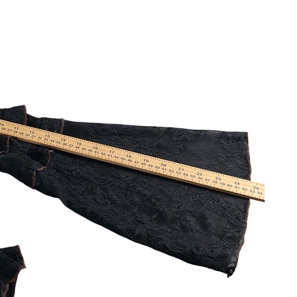 Urban Outfitters Black Lace Top S Festival Renaissance Romantic Boho Concert - Picture 8 of 10